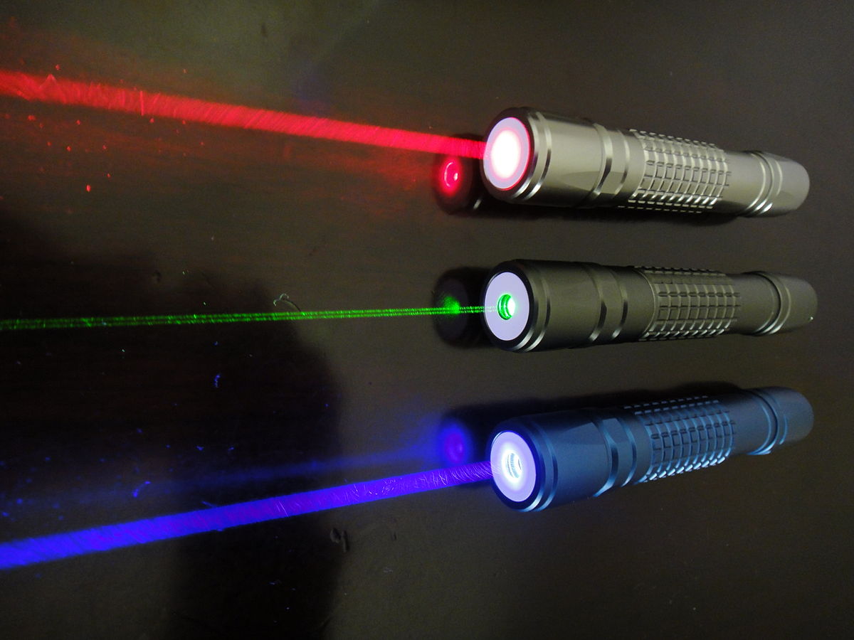 Laser pointers.