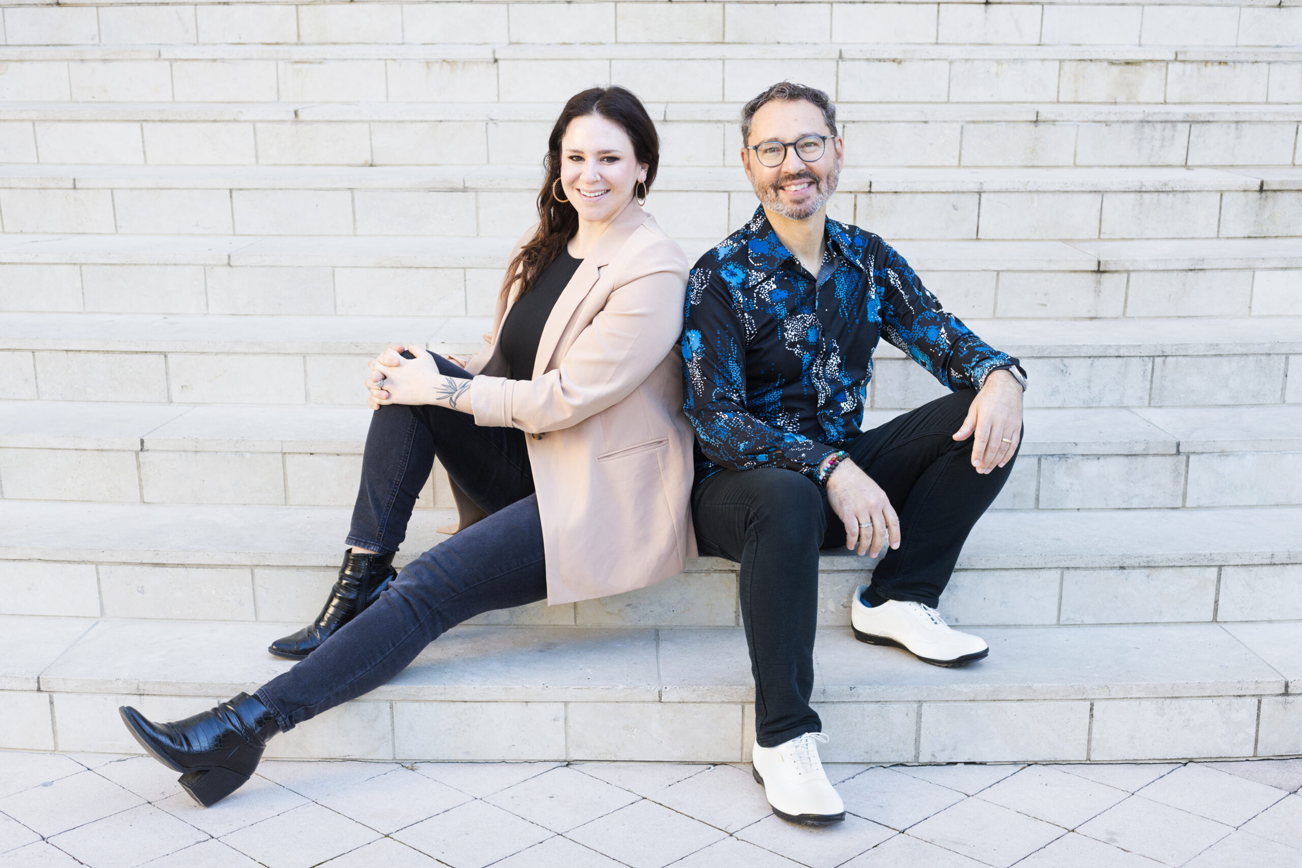 Annie Booth, left, and Alan Baylock noticed a dearth of female representation in jazz composing. So they decided to do something about it, and so Brava Jazz Publishing was born.
