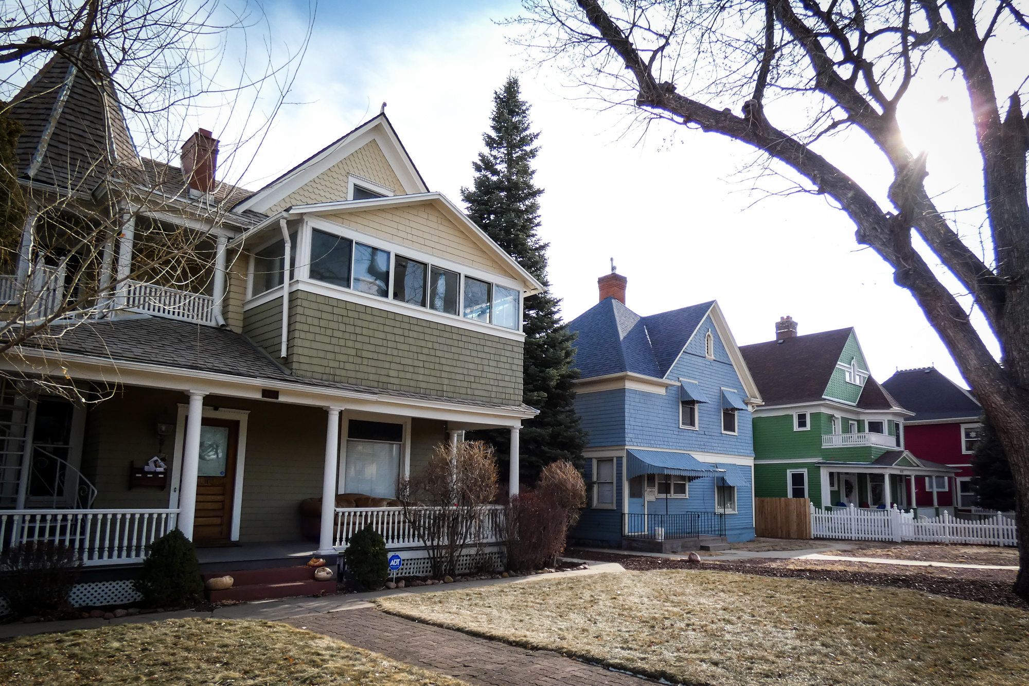 Homes in the older sections of Colorado Springs are often more than a century old like these in the Old North End neighborhood. Not far away in Middle Shook&#039;s Run the homes tend to be smaller.