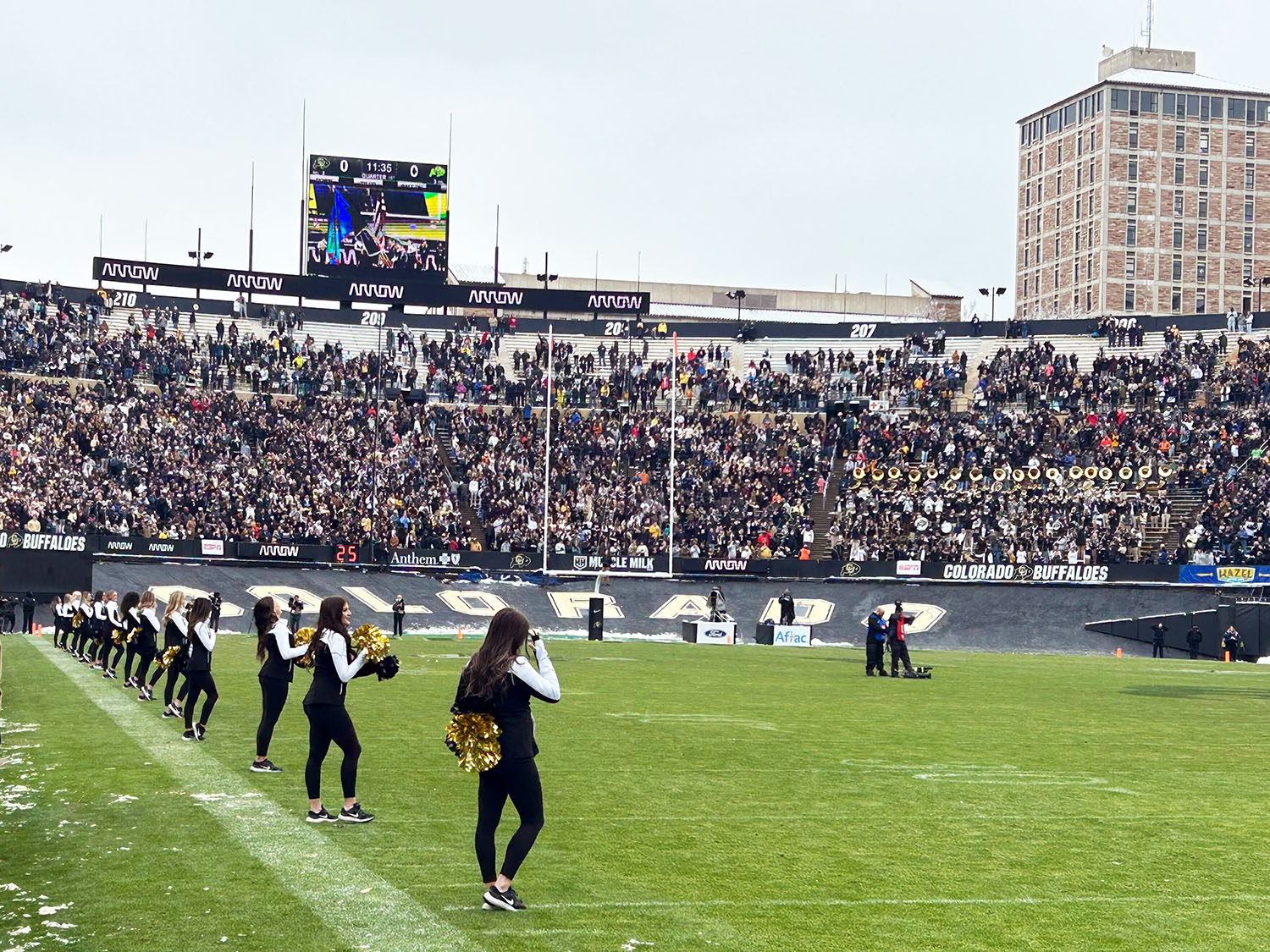 Over 47,000 fans packed Folsom Field for the Black and Gold game at University of Colorado Boulder. Saturday, April 22, 2023.