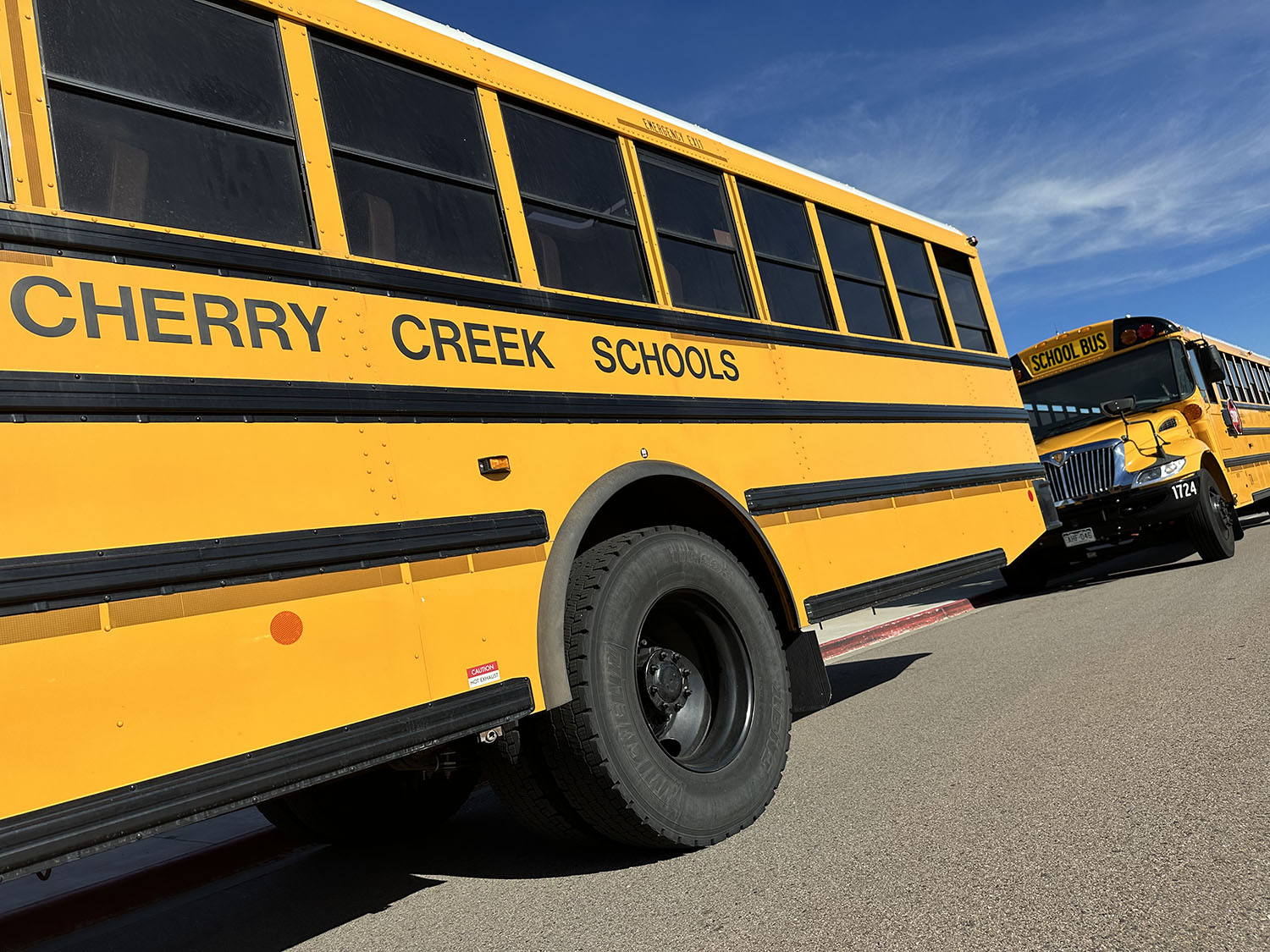 Cherry Creek School buses.