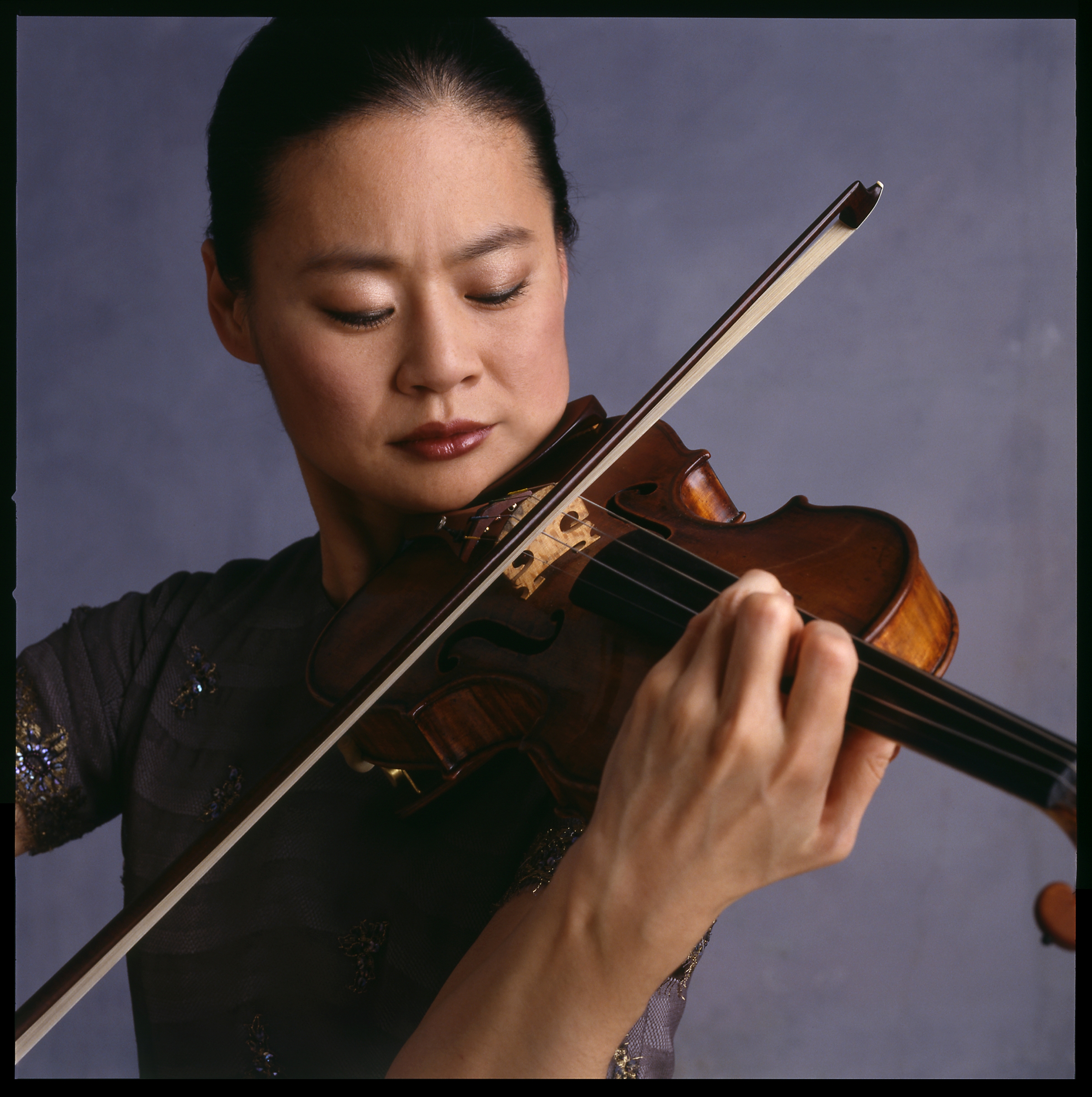 Violinist Midori. Photo credit: Timothy Greenfield-Sanders
