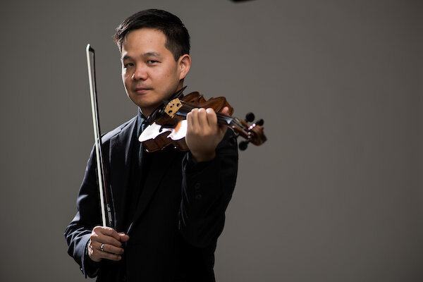 Shortly after graduating from Oberlin College, Claude Sim was selected as Associate Concertmaster with the Colorado Symphony, at the time lead by Marin Alsop. 